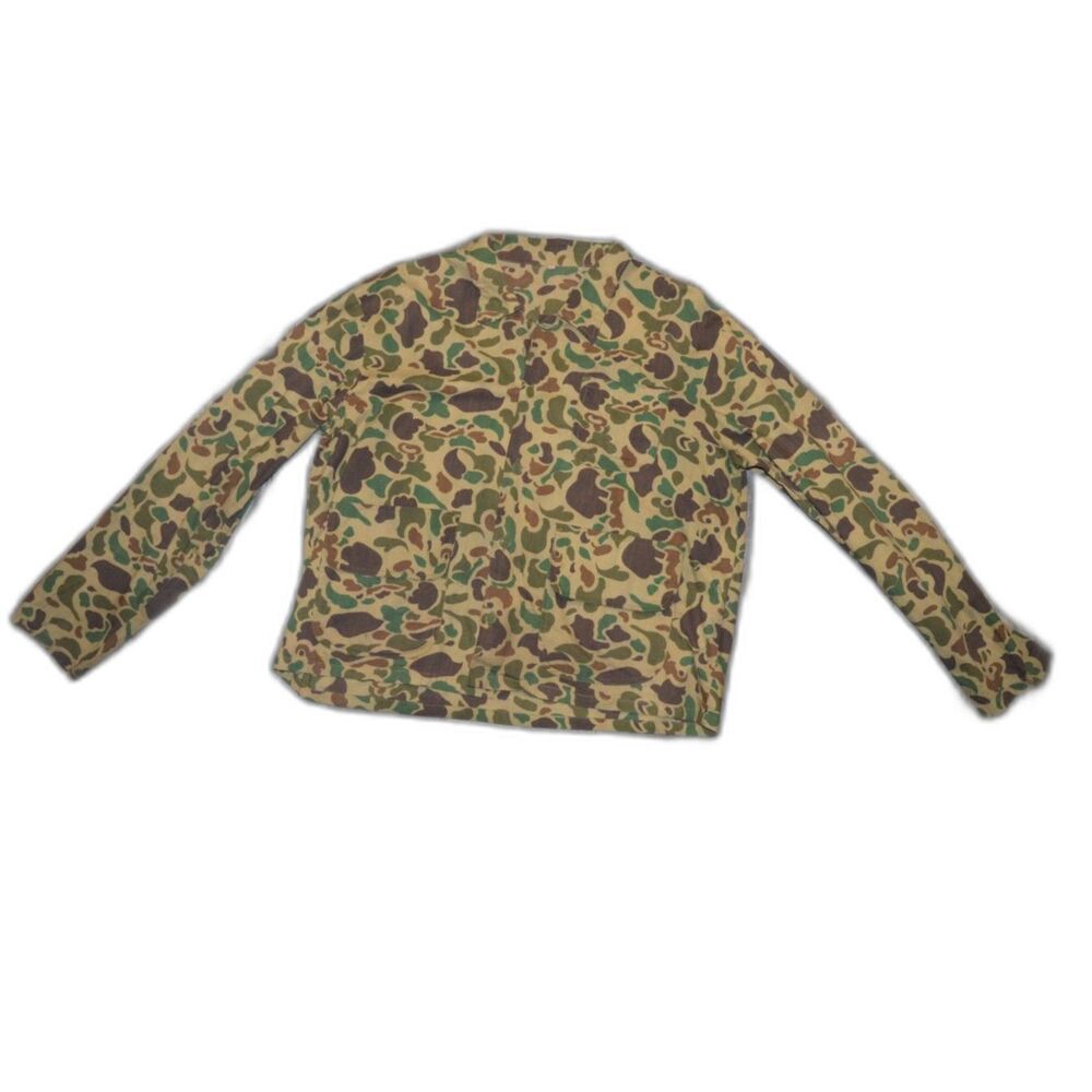 Vintage Western Field Camo Camouflage 60s MCM Duck Hunting Frog Skin Workwear
